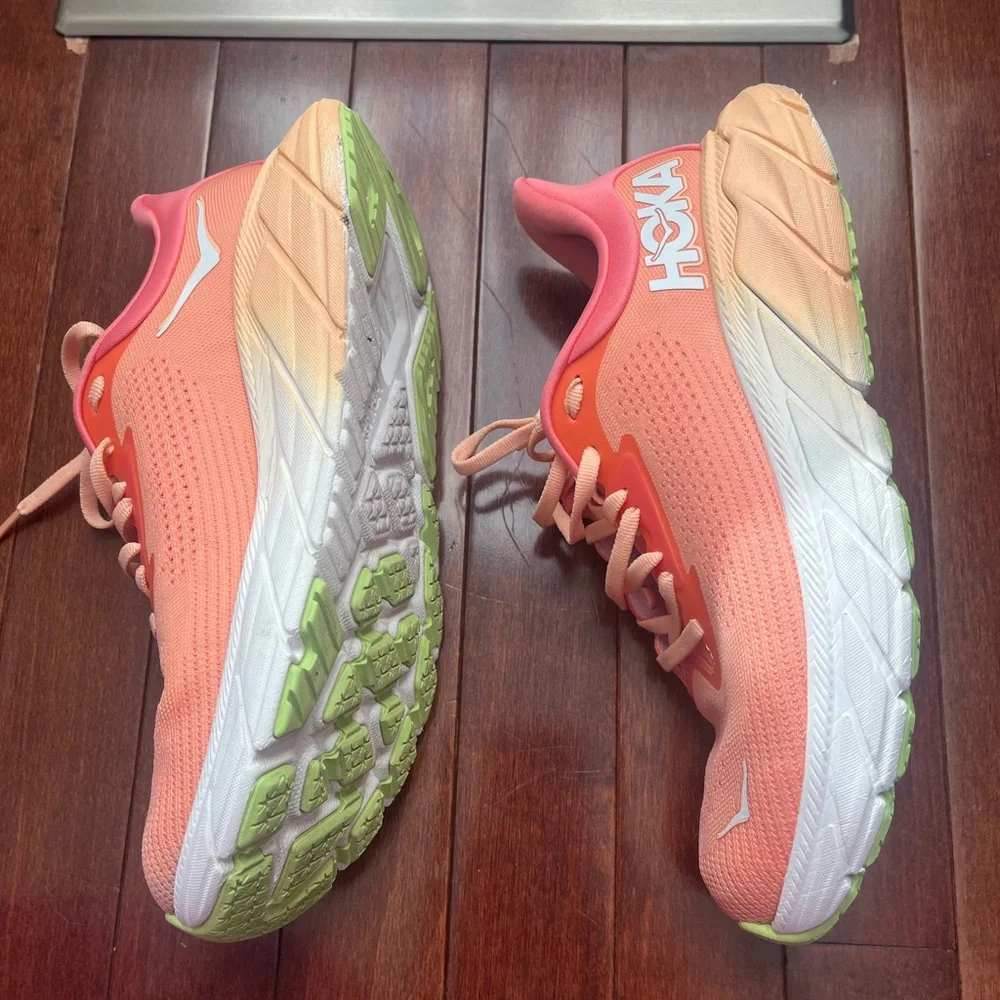 Hoka Women's Orange Running Shoes - Picture 7 of 9